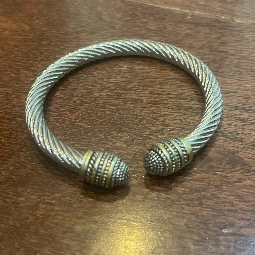 Silver cuff Antique bracelet - Picture 1 of 3